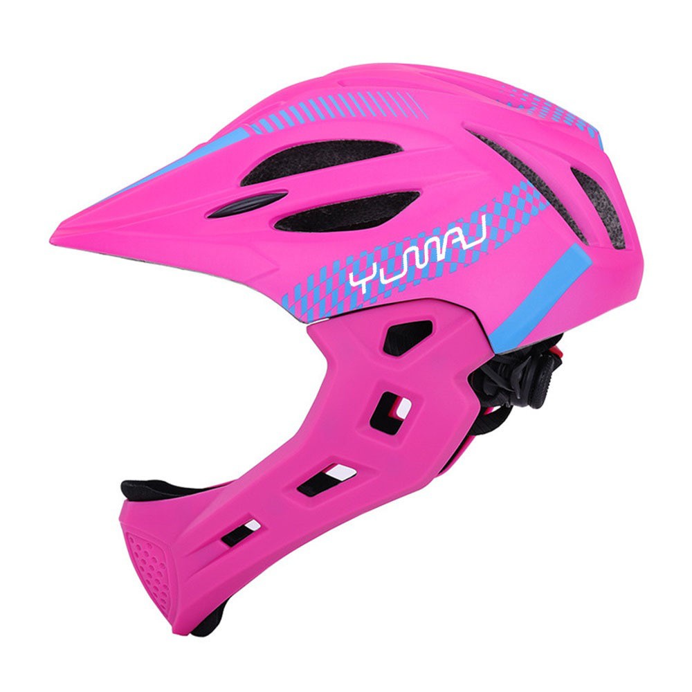 Mountain Biking Helmet Full Face - NEW Children Full Face with LED