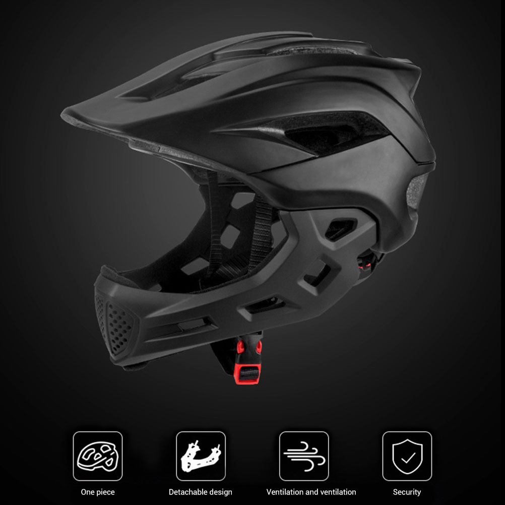 2 in 1 Kids Full Face Bike Hel - Mountain Biking Helmet Full Face avaliação e preço