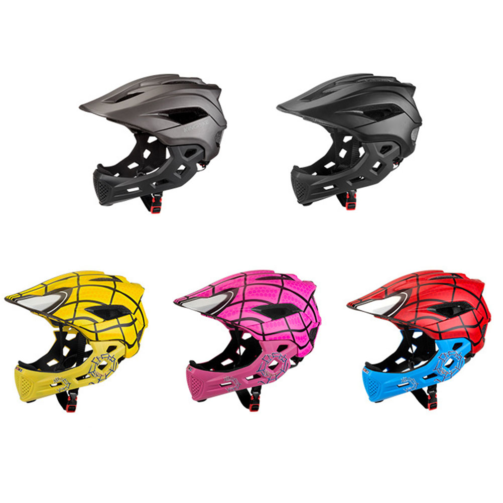 2 in 1 Kids Full Face Bike Hel - Mountain Biking Helmet Full Face avaliação e preço