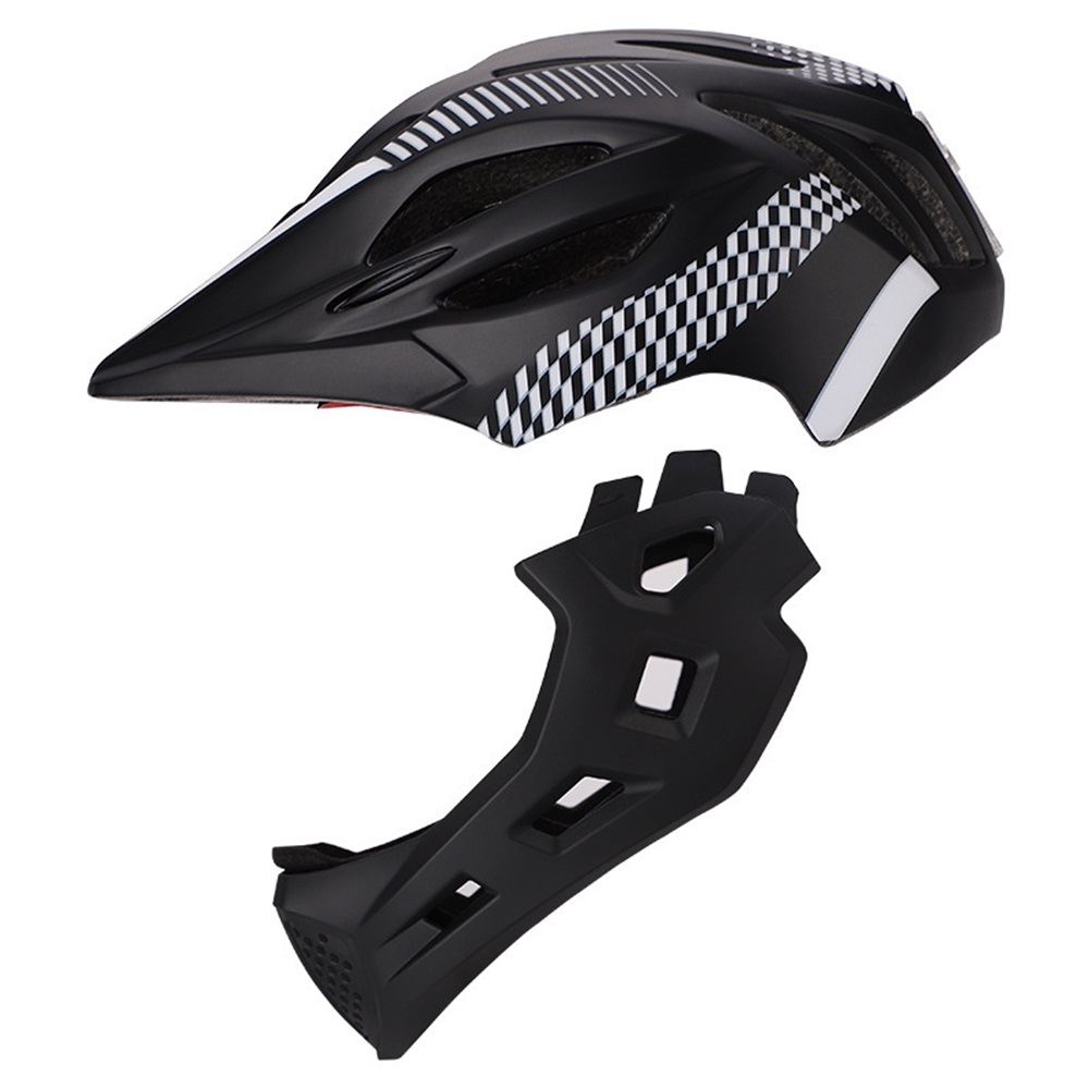 NEW Children Full Face with LE - Mountain Biking Helmet Full Face avaliação e preço