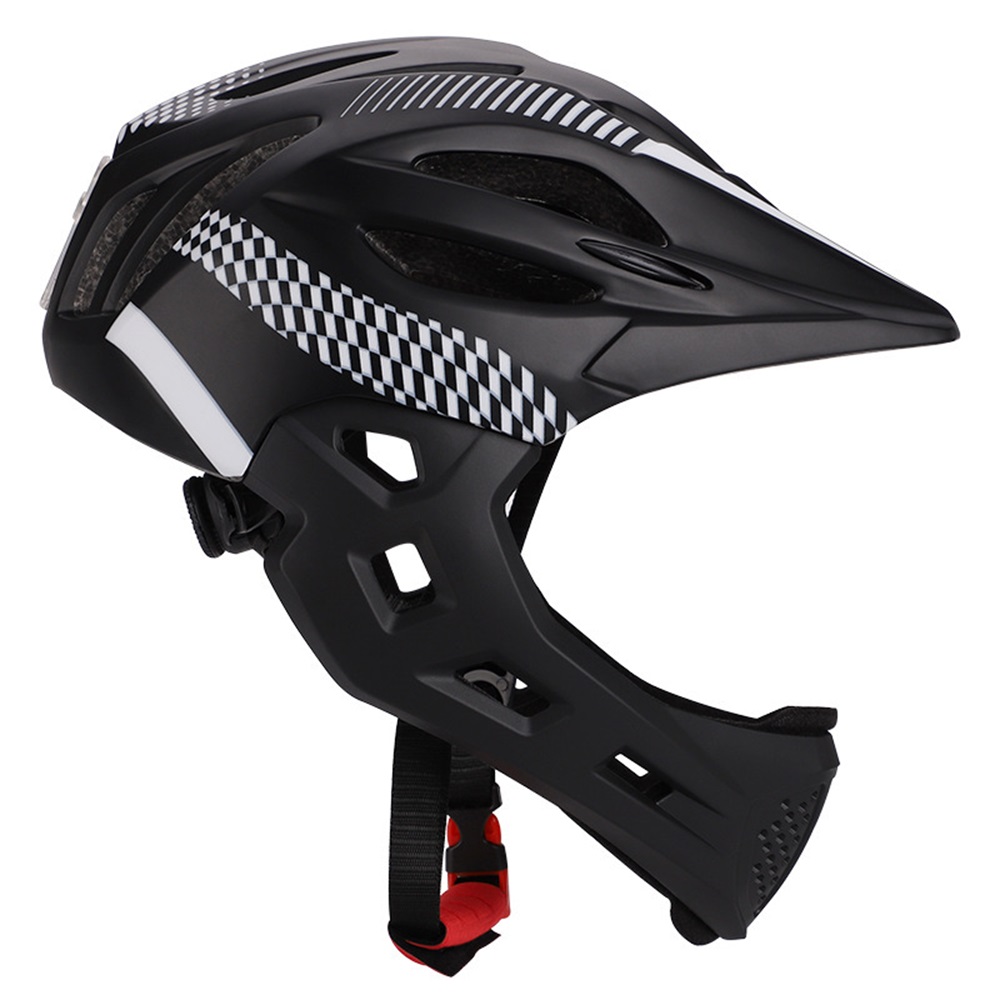 NEW Children Full Face with LE - Mountain Biking Helmet Full Face avaliação e preço