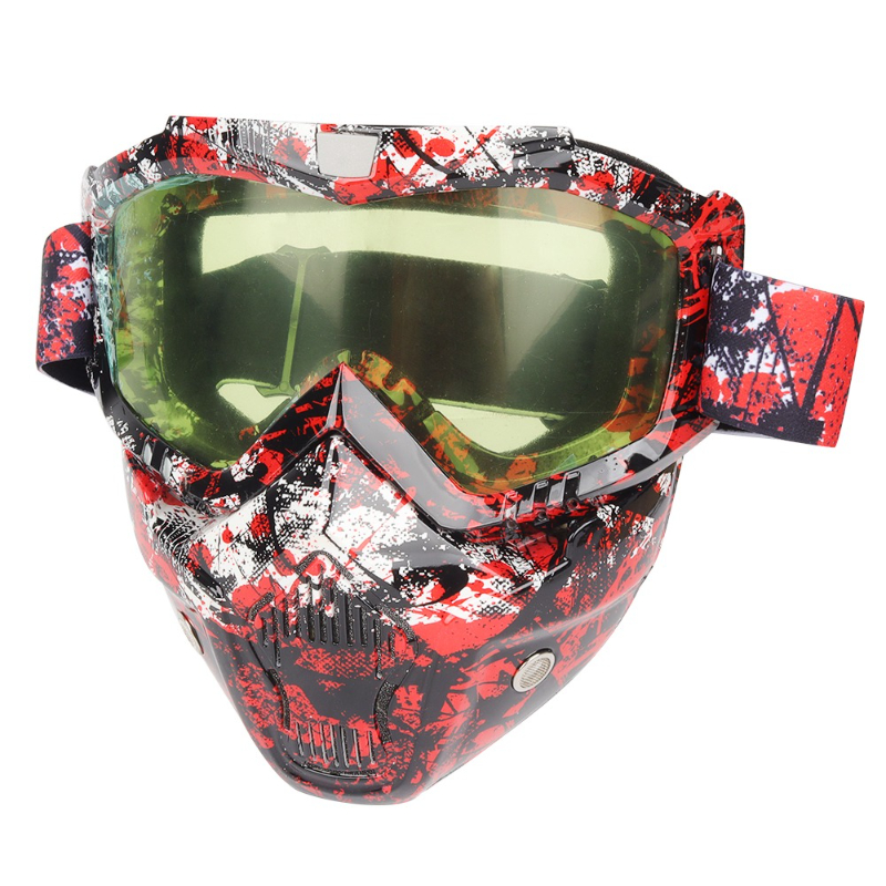 Motorcycle goggles, masks, off - Mountain Biking Helmet Full Face avaliação e preço