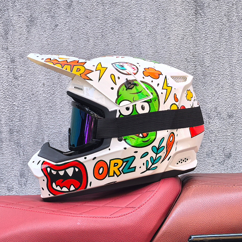 Red and Blue Downhill Helmets  - Mountain Biking Helmet Full Face avaliação e preço