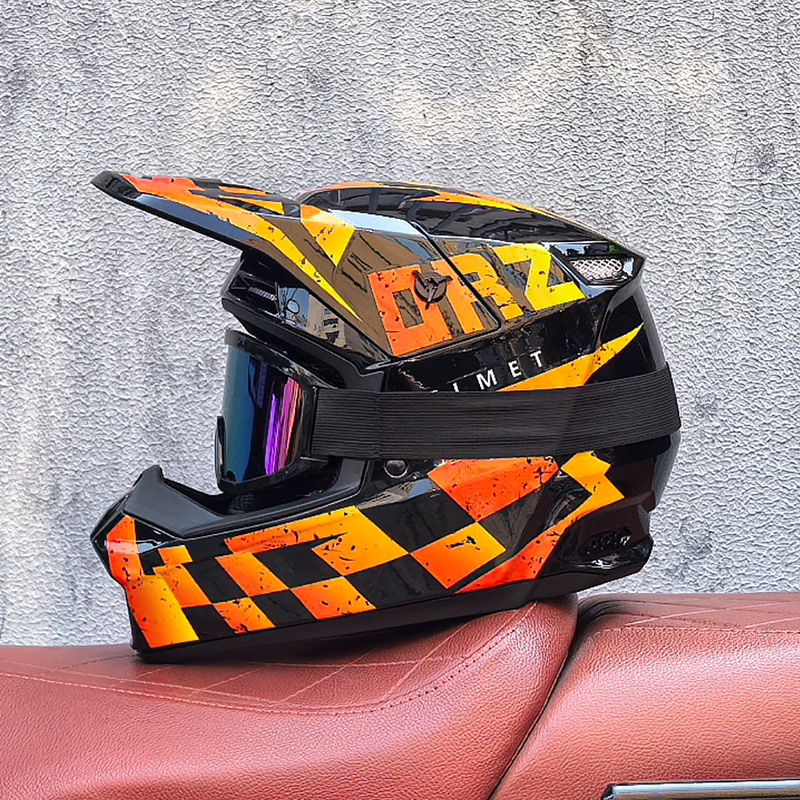 Red and Blue Downhill Helmets  - Mountain Biking Helmet Full Face avaliação e preço