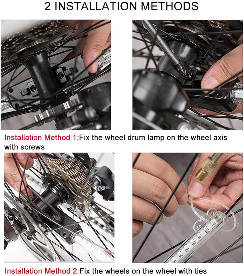 Rechargeable LED Spoke Tire Li - Mountain Biking Holidays avaliação e preço