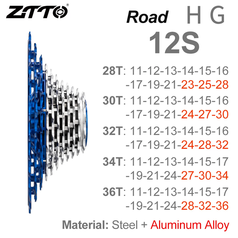 ZTTO Road Bike HG Cassette Blu - Cassette 11 Speed avaliação e preço