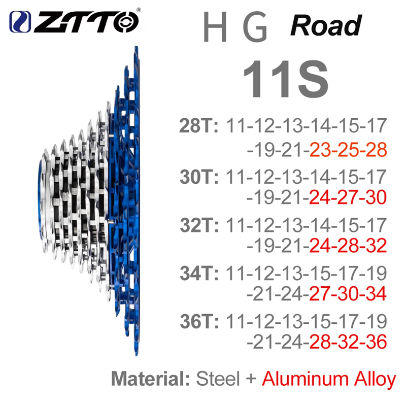 ZTTO Road Bike HG Cassette Blu - Cassette 11 Speed avaliação e preço