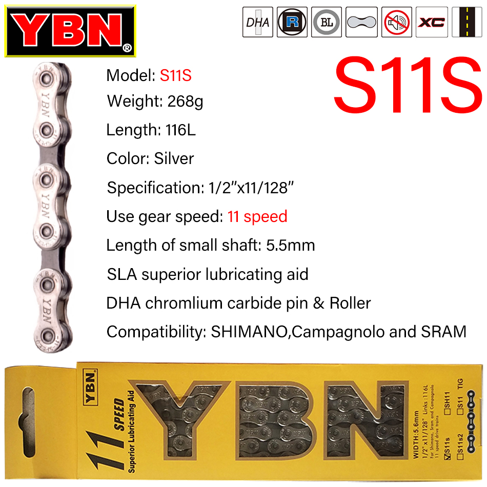 YBN Bicycle Chain 8/9/10/11/12 - Cassette 11 Speed avaliação e preço
