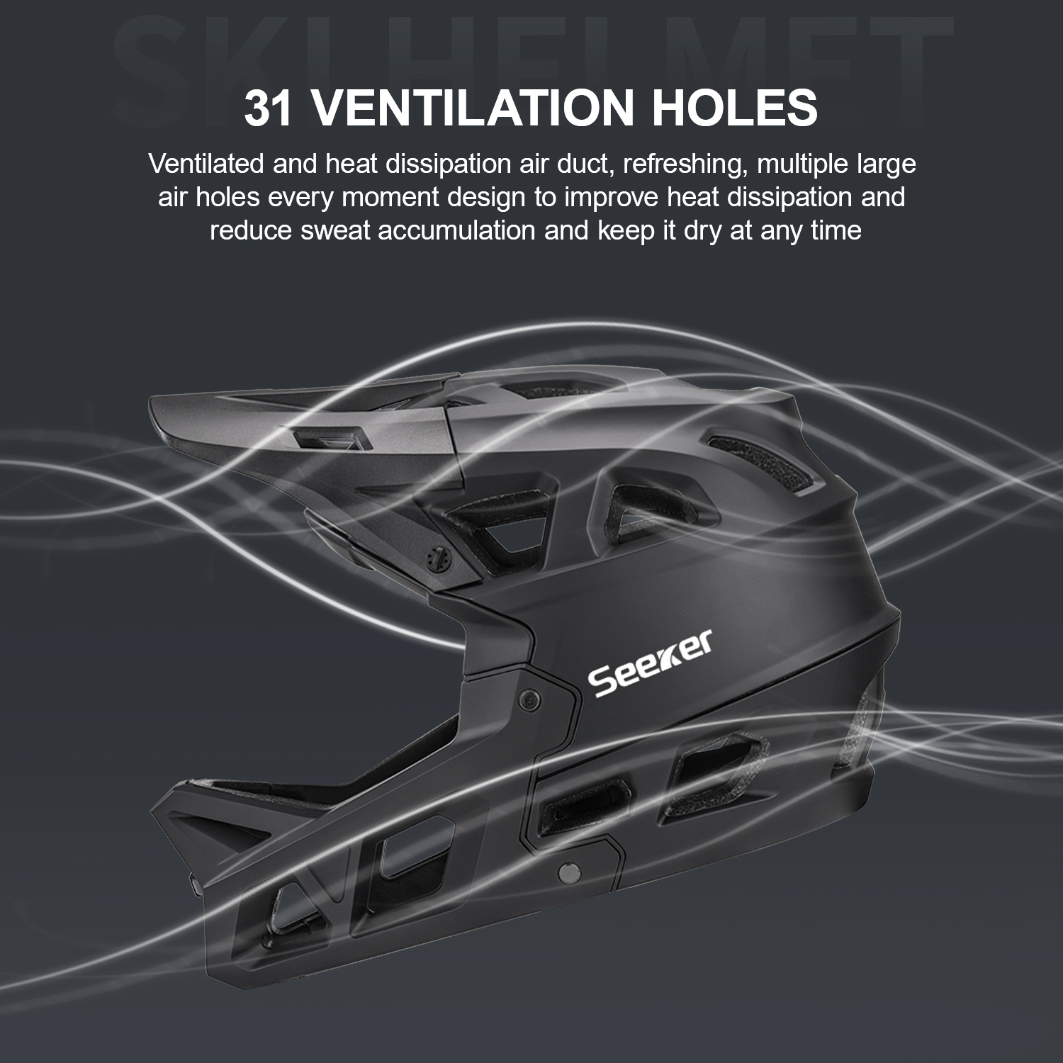 Seeker Bicycle Off-Road Full-F - Mountain Biking Helmet Full Face avaliação e preço
