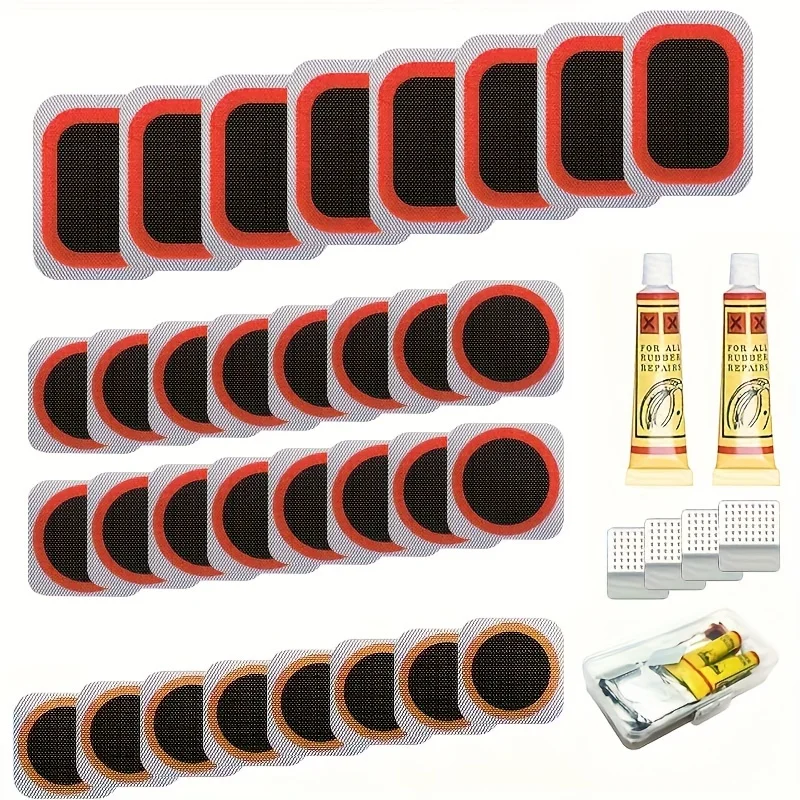 32pcs Bike Tire Repair Kit - B - Mountain Biking Youtube avaliação e preço