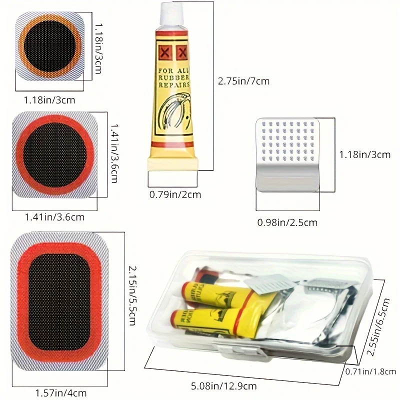 32pcs Bike Tire Repair Kit - B - Mountain Biking Youtube avaliação e preço