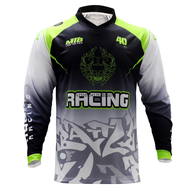 Long Sleeve Quick Dry MTB Jers - Mountain Biking Long Sleeve Shirt avaliação e preço