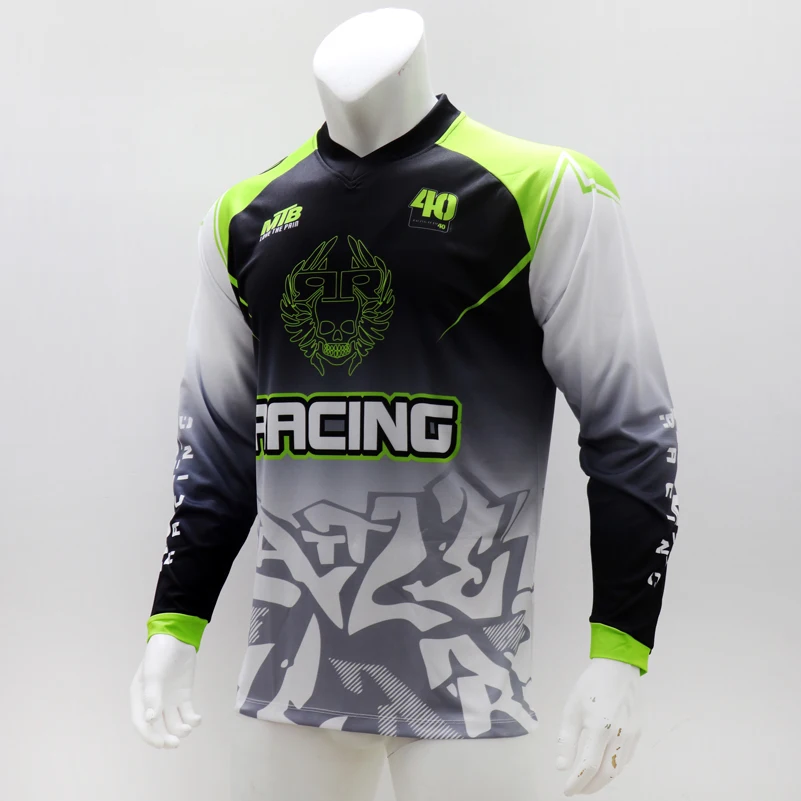 Long Sleeve Quick Dry MTB Jers - Mountain Biking Long Sleeve Shirt avaliação e preço