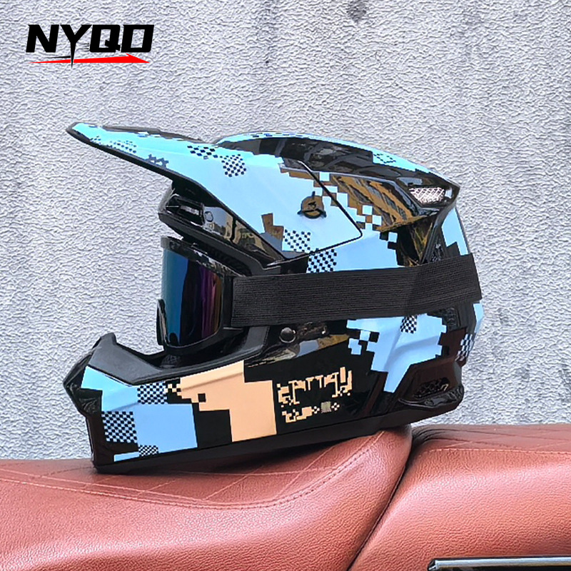 Orz Off-Road Three-Piece Helme - Mountain Biking Helmet Full Face avaliação e preço