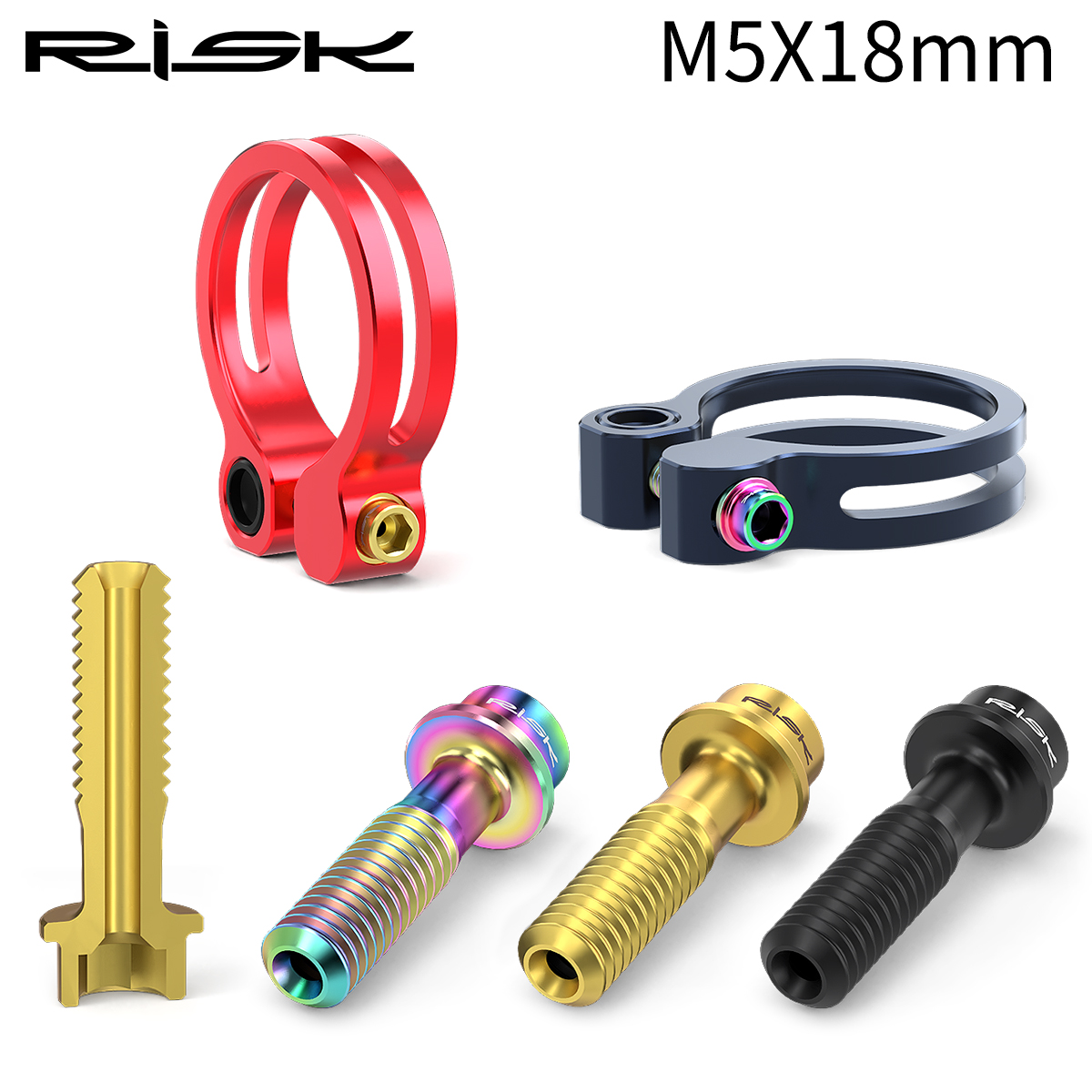RISK M5x18mm Seat Screws Mount - Mountain Biking Youtube avaliação e preço