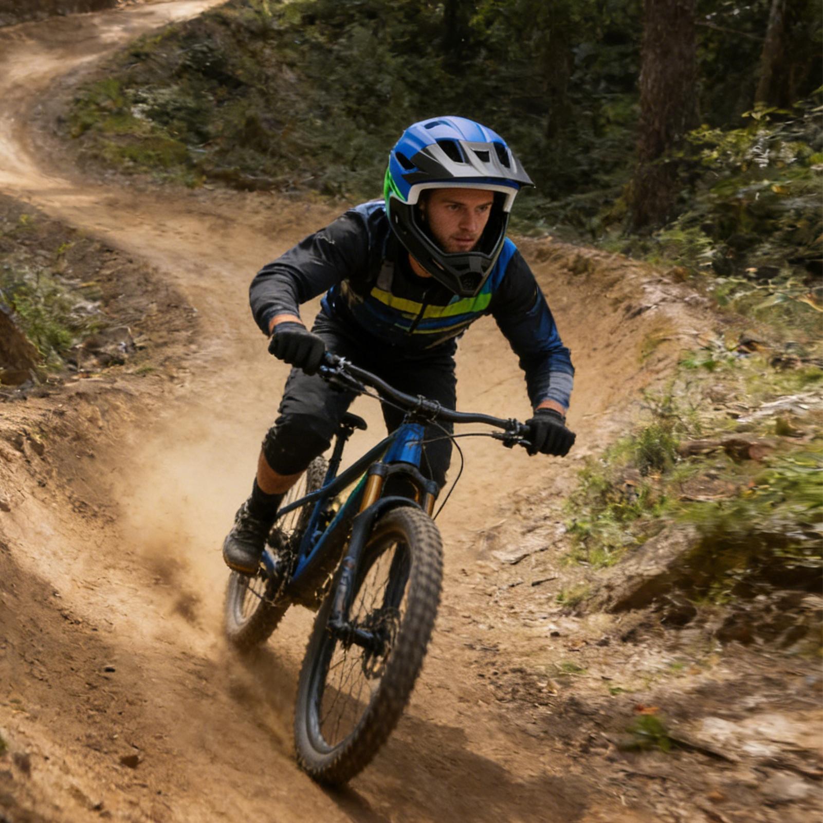Mountain Bike Full Face Helmet - Mountain Biking Helmet Full Face avaliação e preço