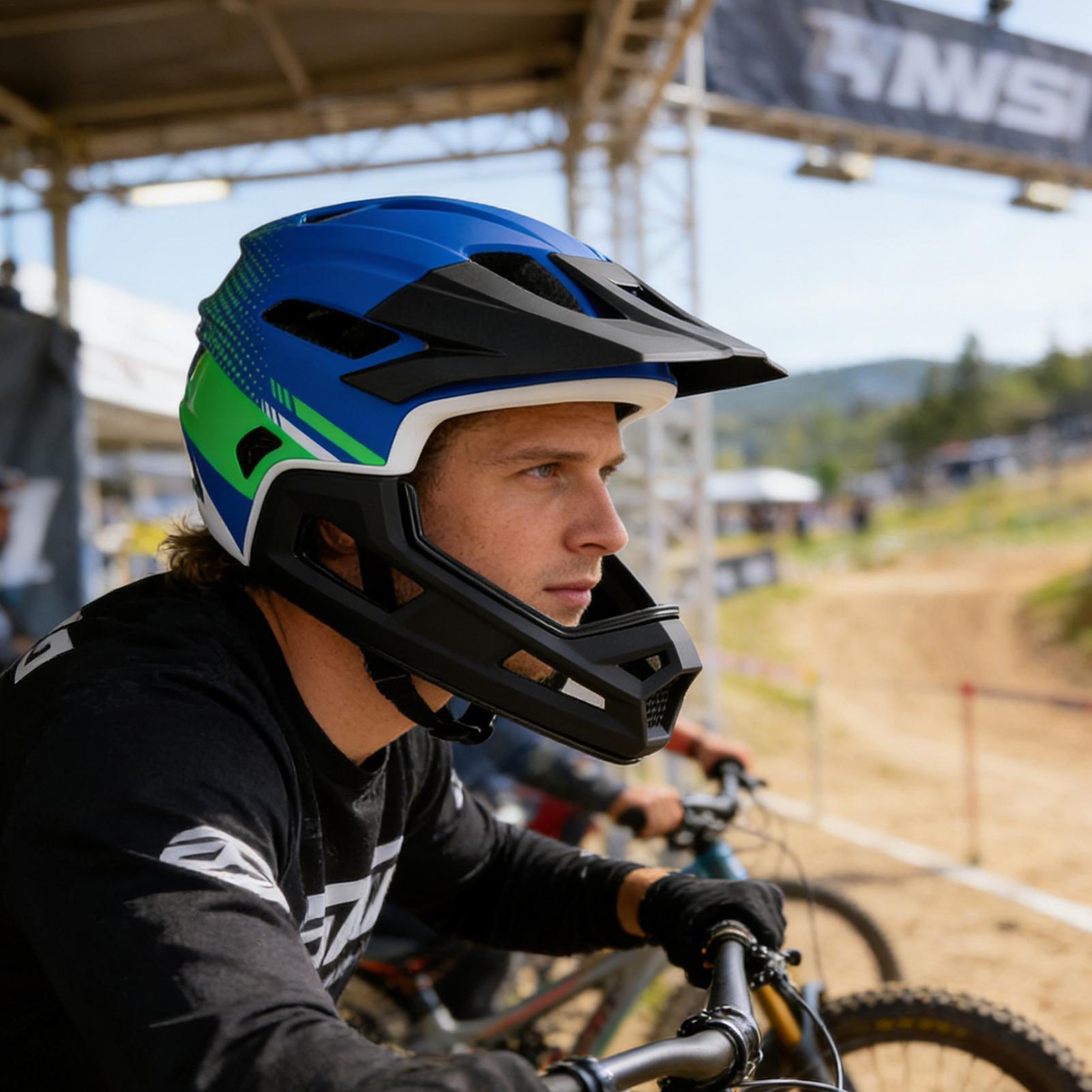 Full Face Mountain Bike Helmet - Mountain Biking Helmet Full Face avaliação e preço