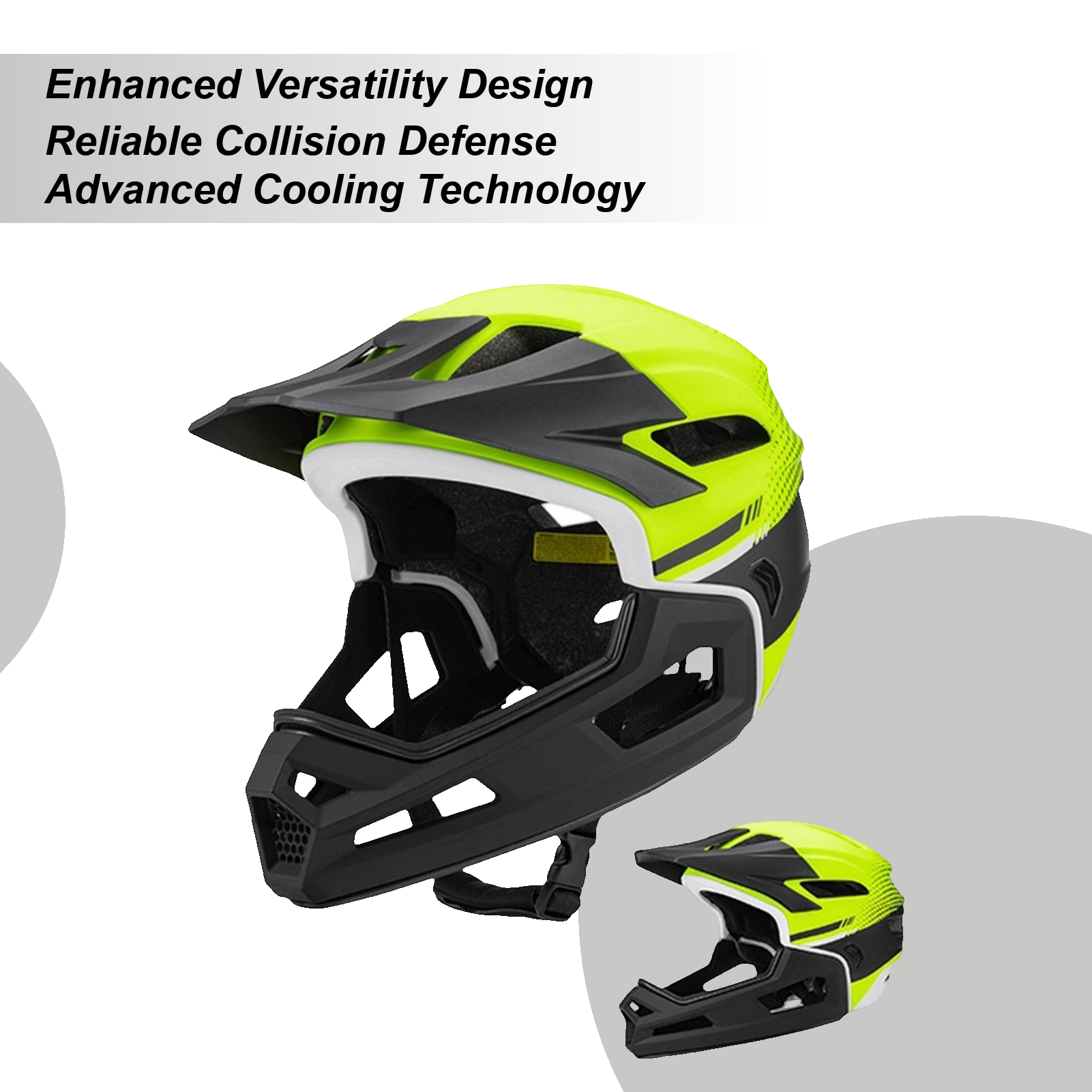Full Face Mountain Bike Helmet - Mountain Biking Helmet Full Face avaliação e preço