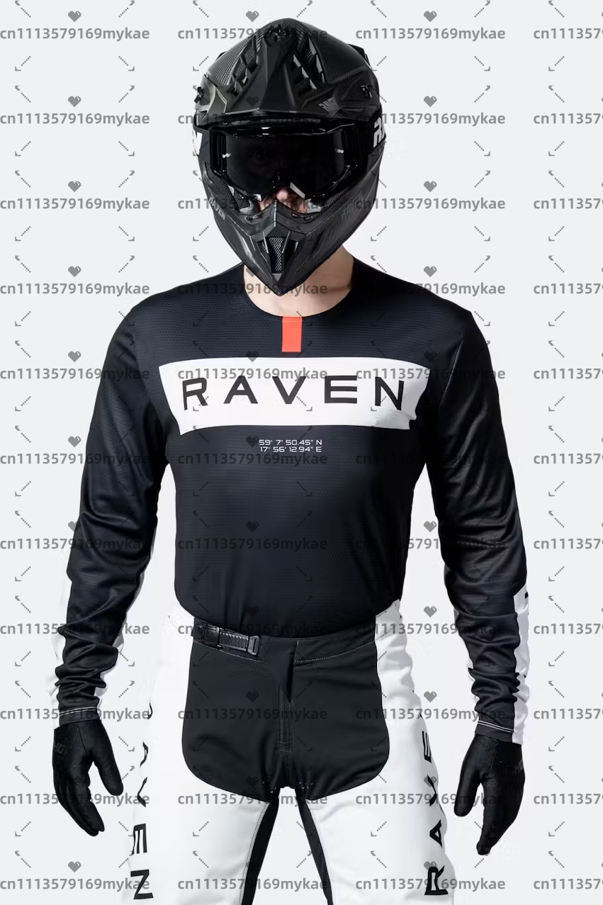 Men's Raven Jersey DH Motorcyc - Mountain Biking Long Sleeve Shirt avaliação e preço