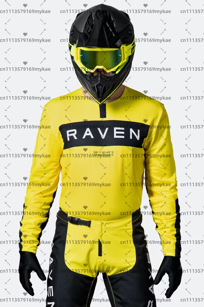 Men's Raven Jersey DH Motorcyc - Mountain Biking Long Sleeve Shirt avaliação e preço