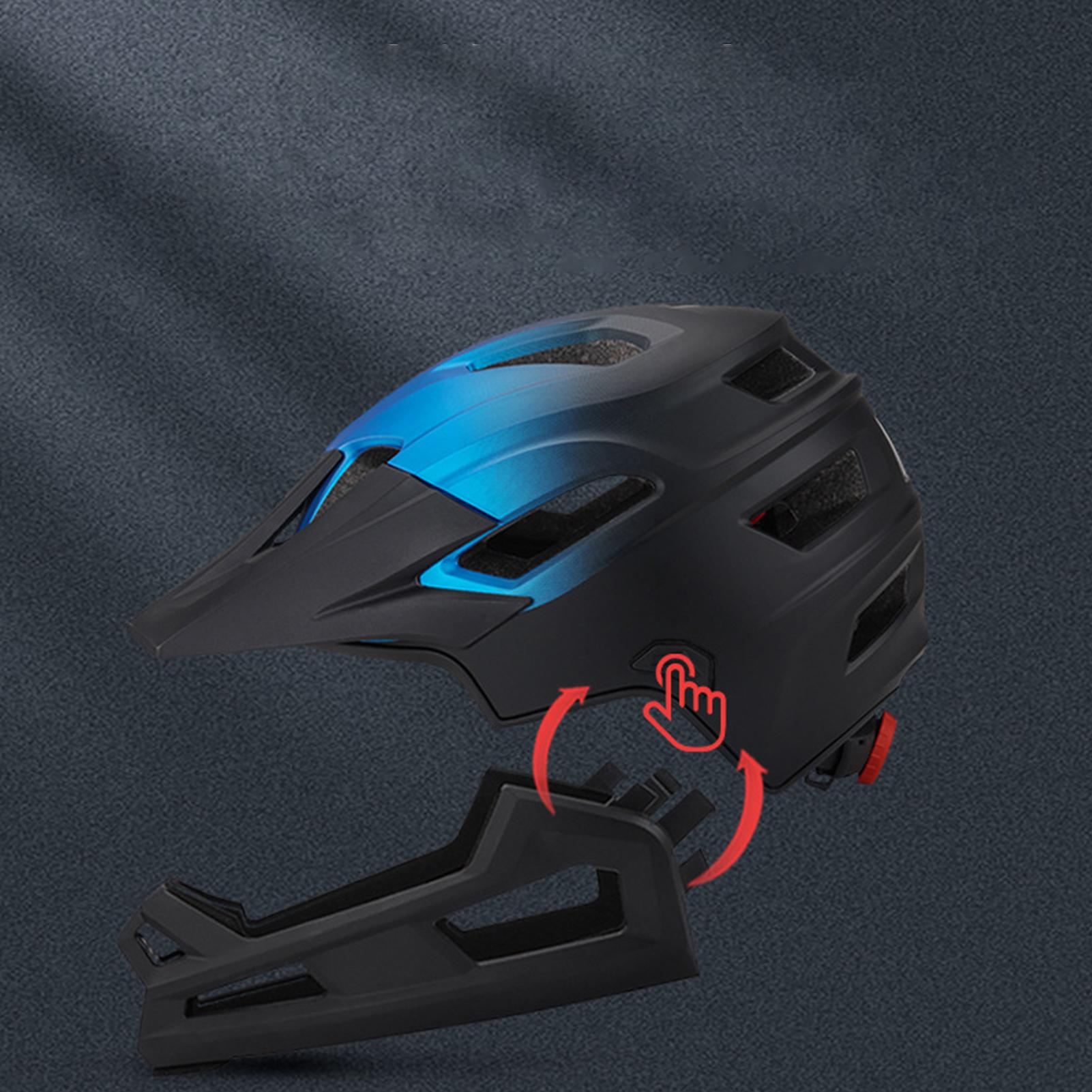 Detachable Full Face Bicycle H - Mountain Biking Helmet Full Face avaliação e preço