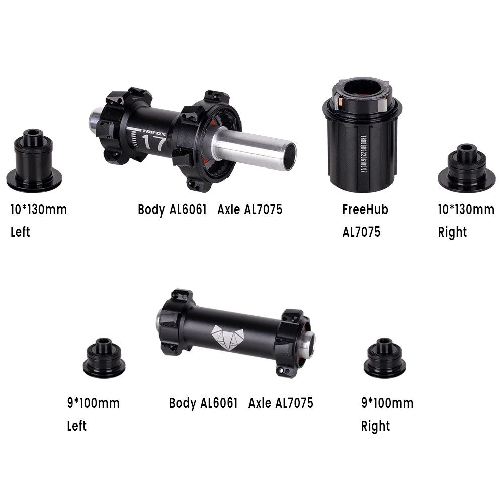 TRIFOX Road Bike Hubs 6 Bearin - Cassette 11 Speed avaliação e preço