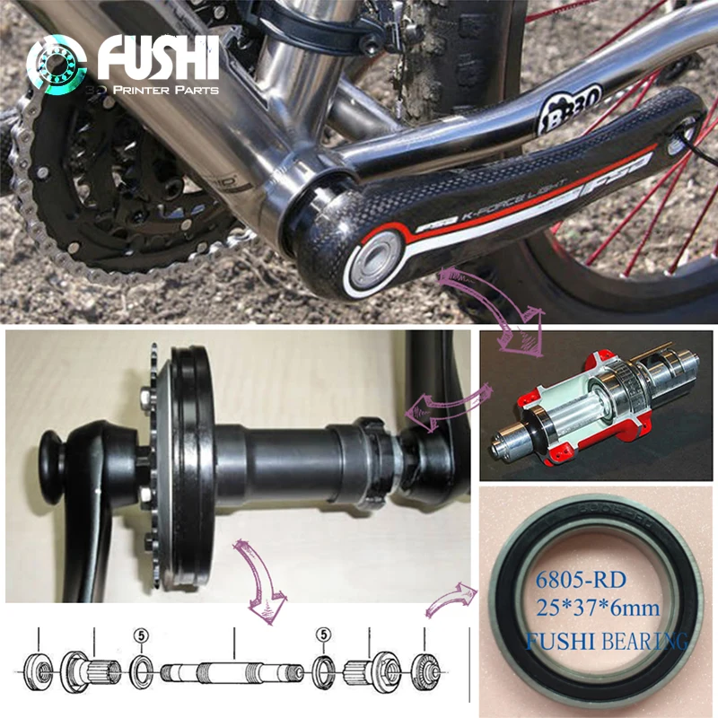 4PCS 6805-RD 25*37*6 mm Bicycl - Bottom Bracket Press avaliação e preço