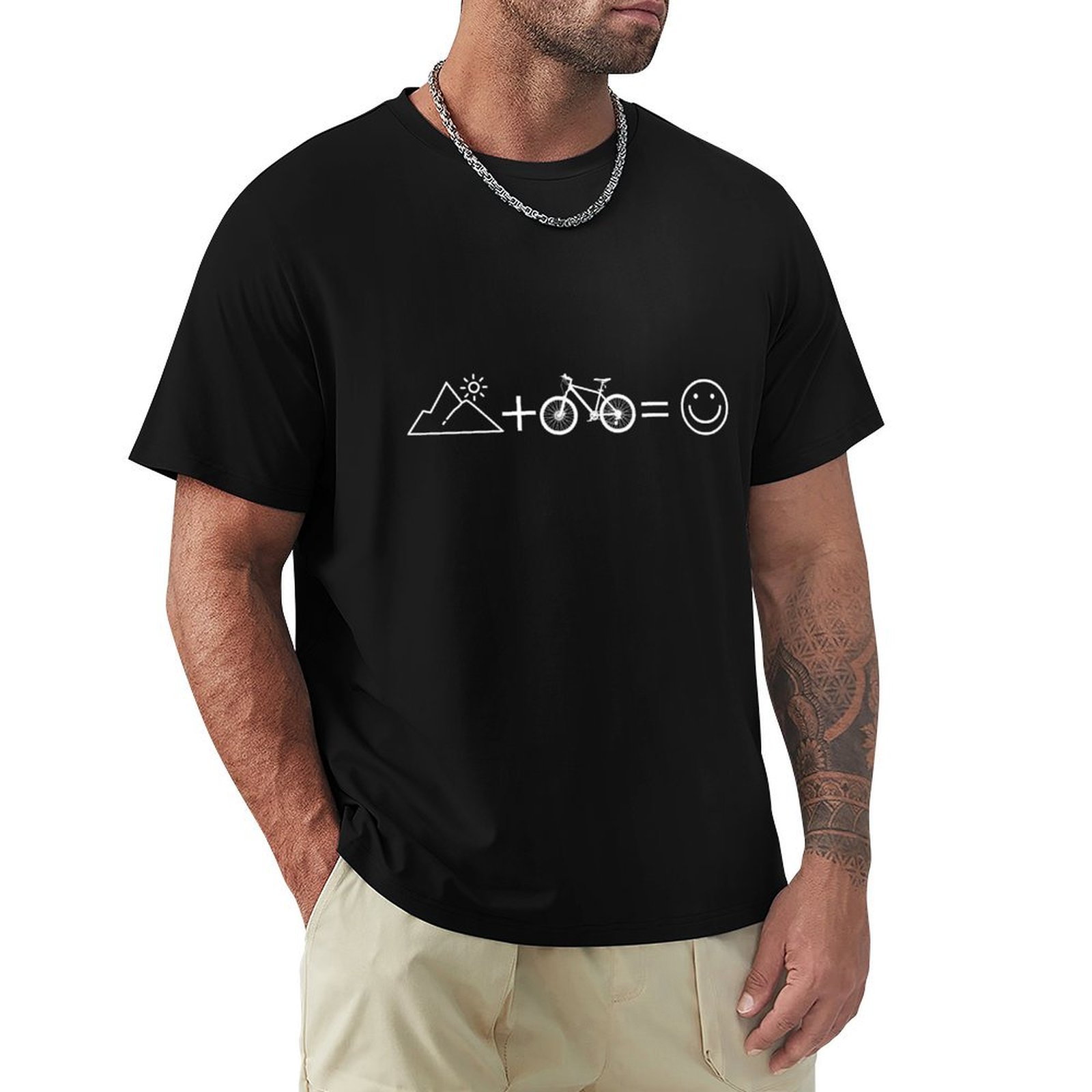 Mountain Biking Symbols T-Shir - Mountain Biking Holidays avaliação e preço