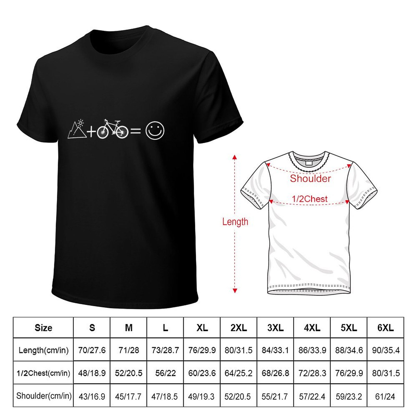 Mountain Biking Symbols T-Shir - Mountain Biking Holidays avaliação e preço